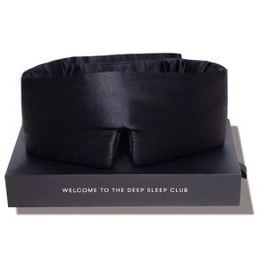 NIB DROWSY Silk Sleep Mask - Face-Hugging, Padded Cocoon (Black Jade)
